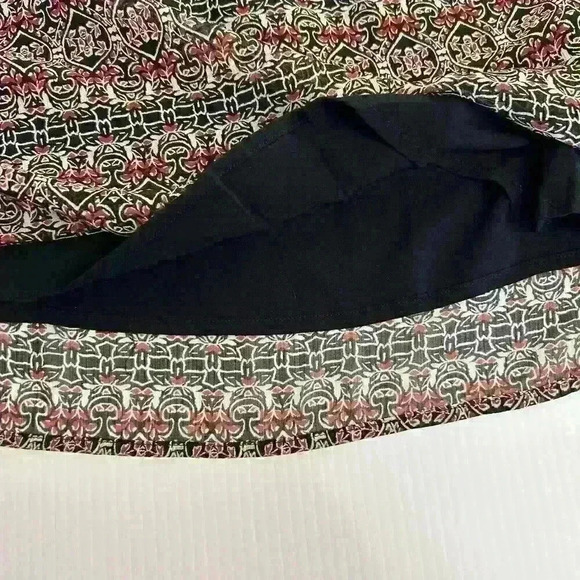 Abercrombie & Fitch Womens SM Boho Midi Shift Dress Multi Color Lace Long Sleeve - Picture 16 of 16